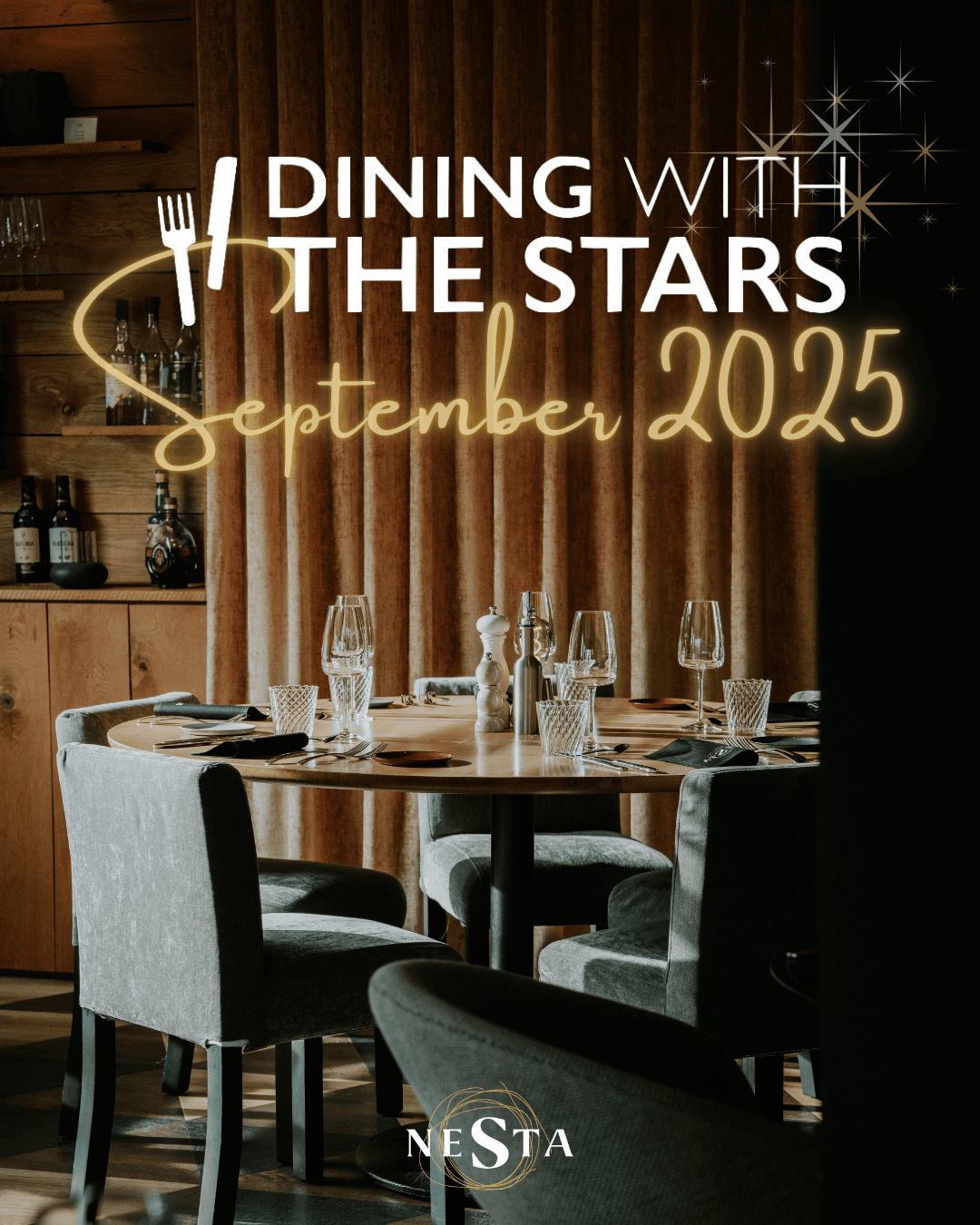 Dining With The Stars September 2025 at NESTA – exclusive 5-course menu in collaboration with DiningCity Belgium